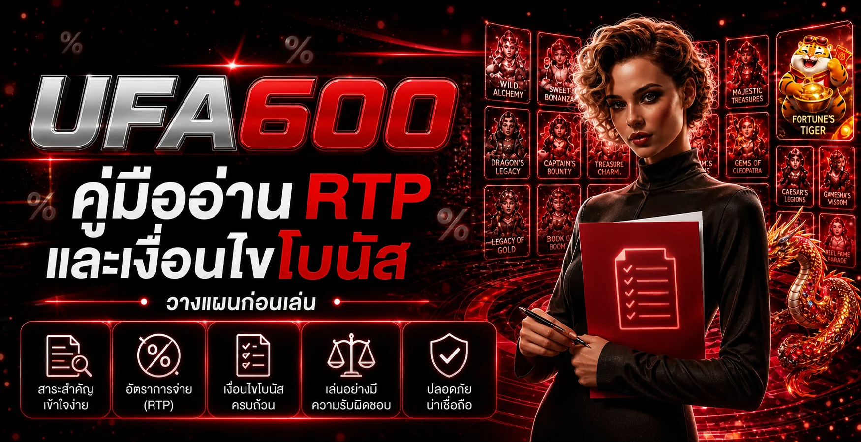 UFA600 คู่มืออ่าน RTP และเงื่อนไขโบนัส